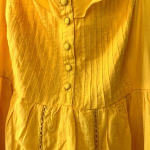 New with tags s bright yellow Maeve sun dress
